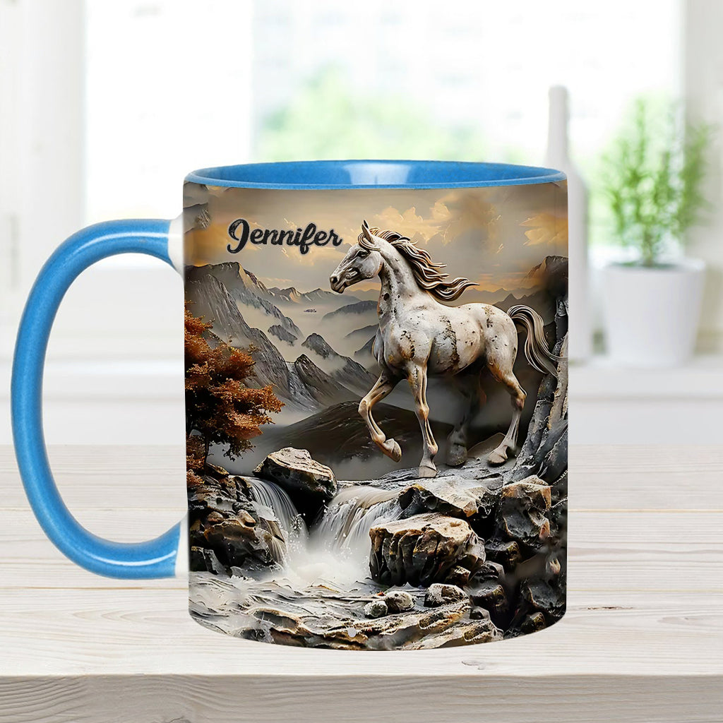 Beautiful Horse - Personalized Horse Accent Mug