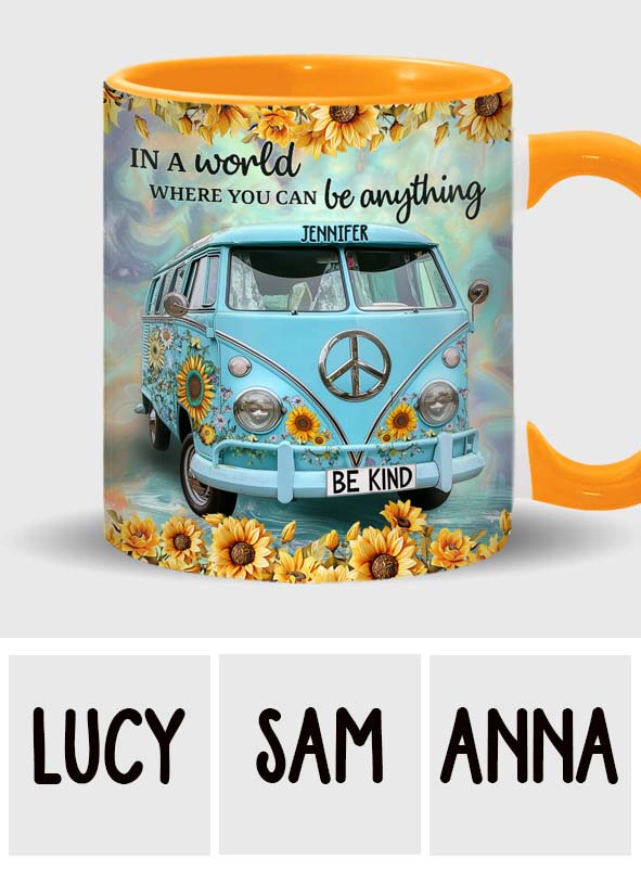 Soyez gentil - Mug personnalisé style hippie