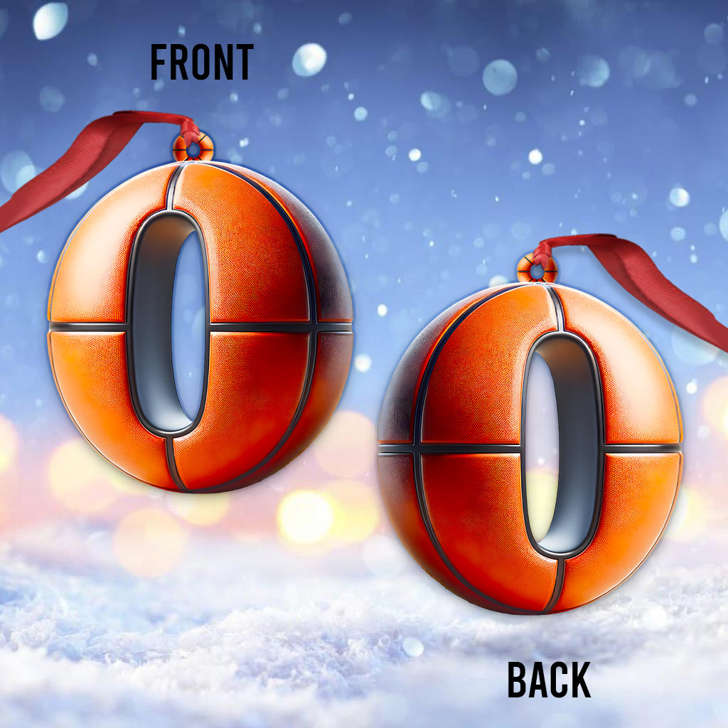 Basketball Letter - Personalized Basketball Ornament