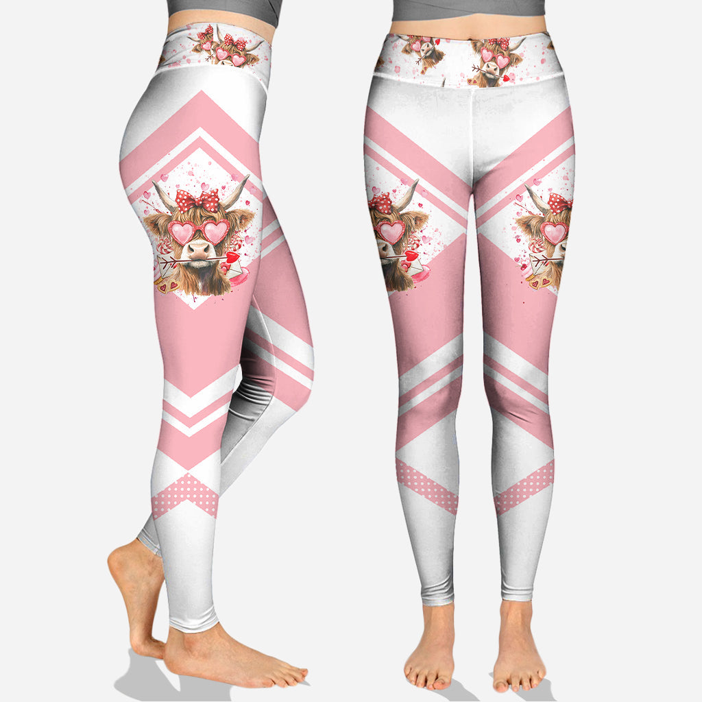 Just A Girl Who Loves Highland Cows - Personalized Highland Cow Hoodie and Leggings