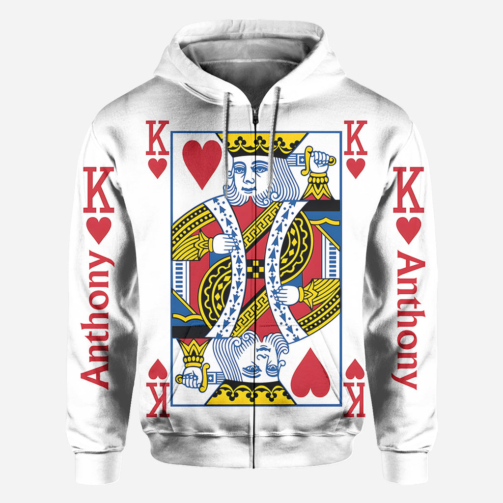 King And Queen Of Love - Personalized Couple All Over Shirt