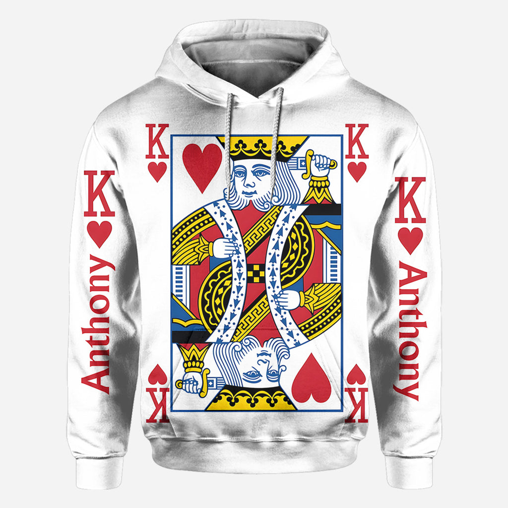 King And Queen Of Love - Personalized Couple All Over Shirt