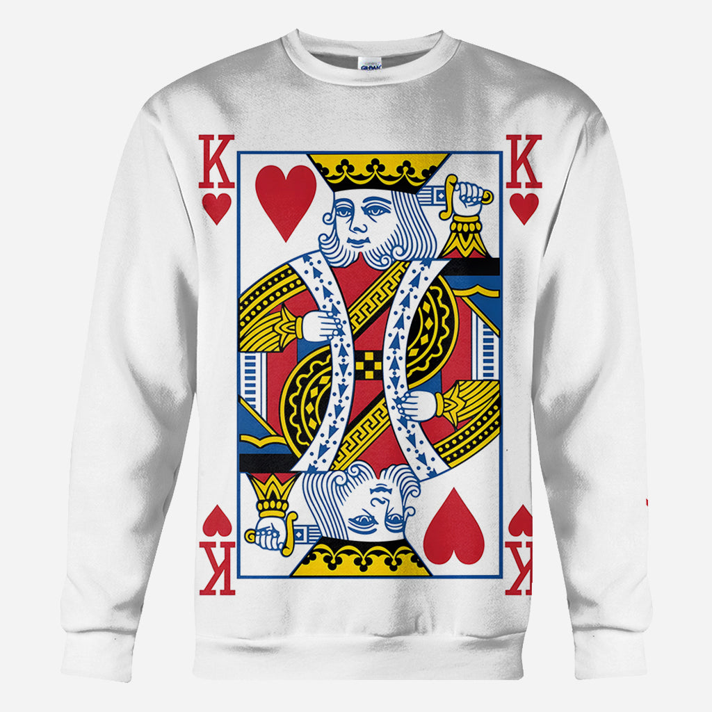 King And Queen Of Love - Personalized Couple All Over Shirt