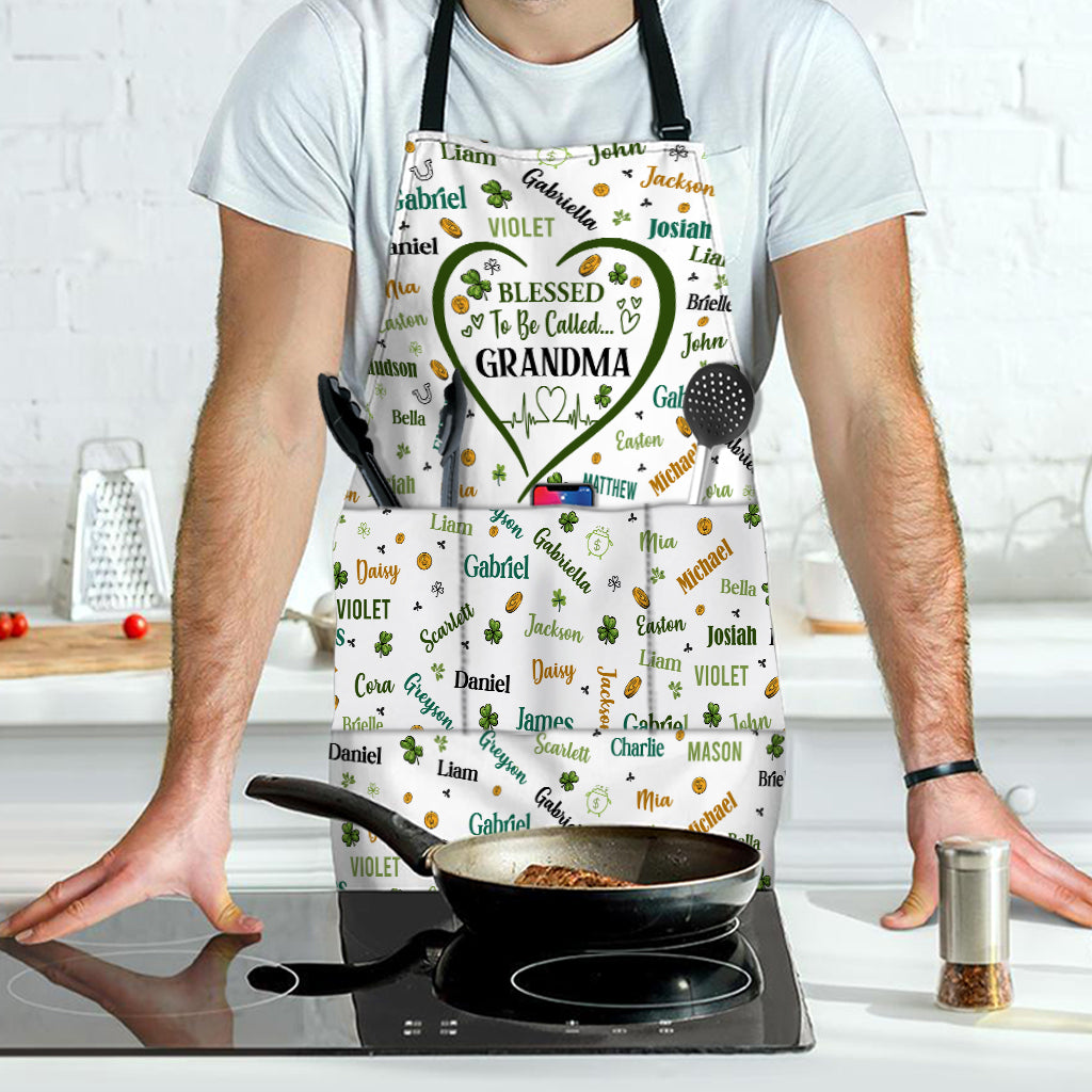 Blessed To Be Called Grandma Nana - Personalized Grandma Apron