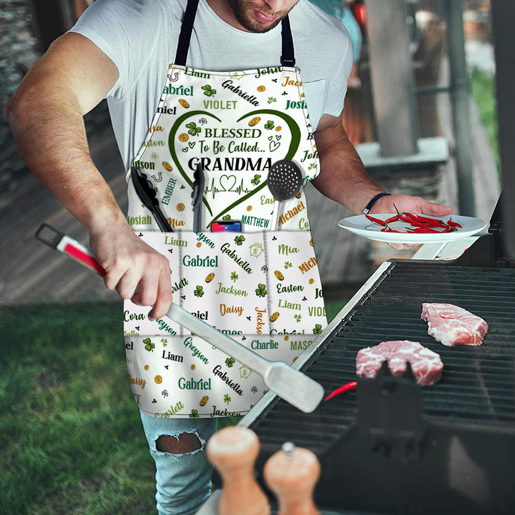Blessed To Be Called Grandma Nana - Personalized Grandma Apron