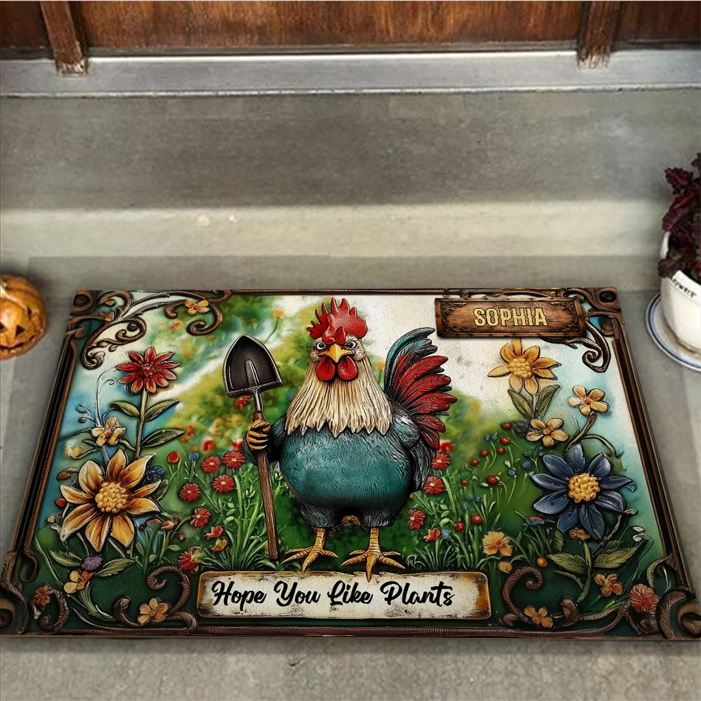 Hope You LIke Plants - Personalized Gardening Doormat
