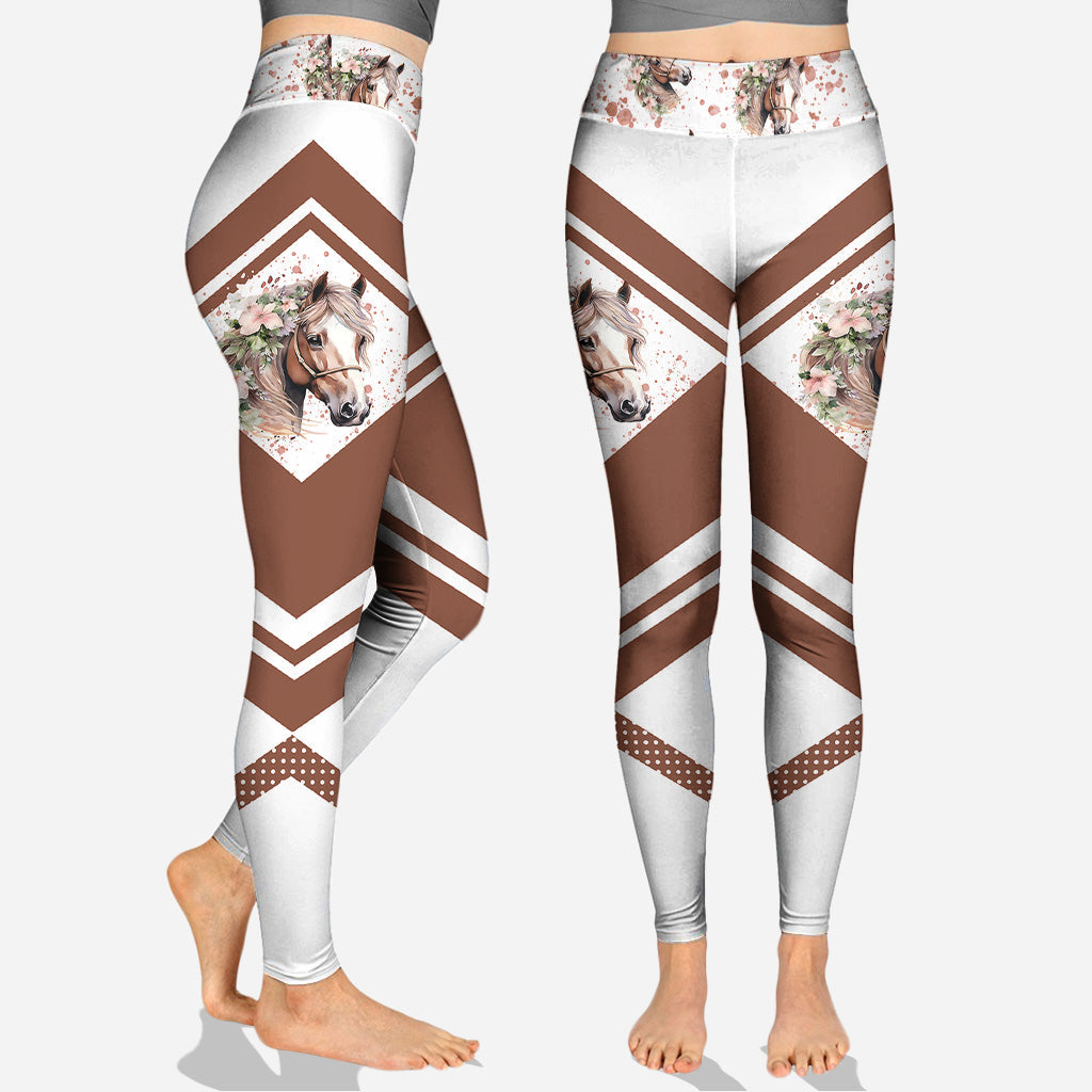 Just A Girl Who Loves Horses - Personalized Horse Hoodie and Leggings
