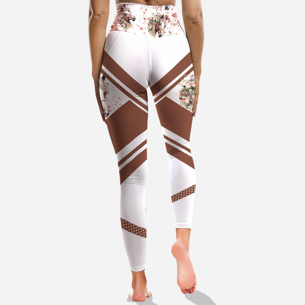 Just A Girl Who Loves Horses - Personalized Horse Hoodie and Leggings