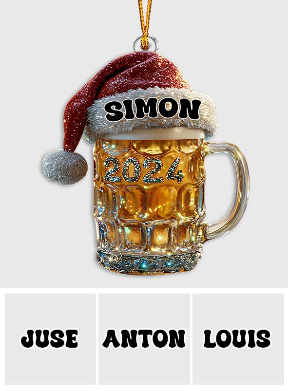 Joyeux Beermas - Ornement de bière personnalisé