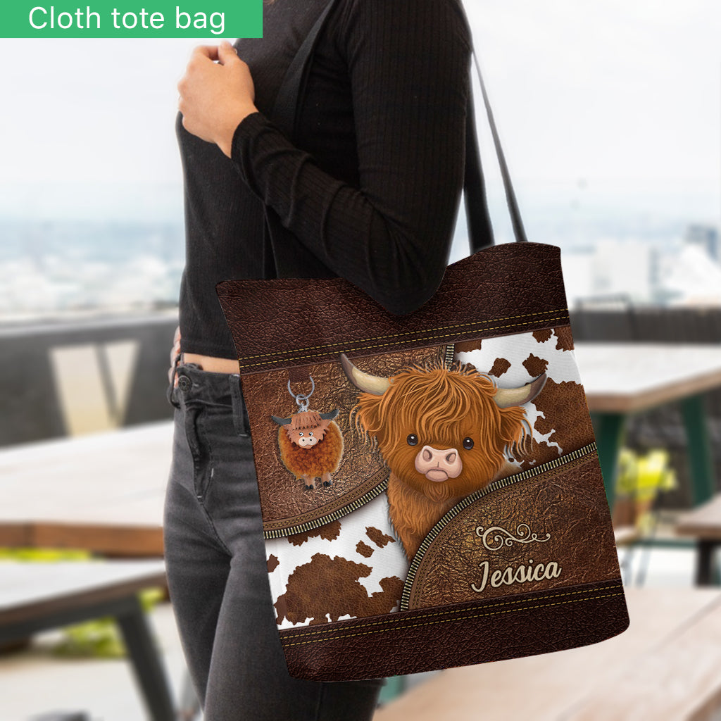 Just A Girl Who Loves Highland Cow - Personalized Tote Bag