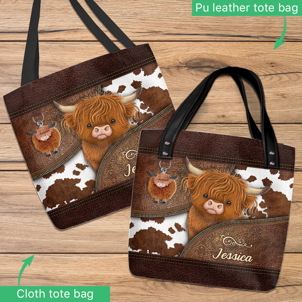 Just A Girl Who Loves Highland Cow - Personalized Tote Bag