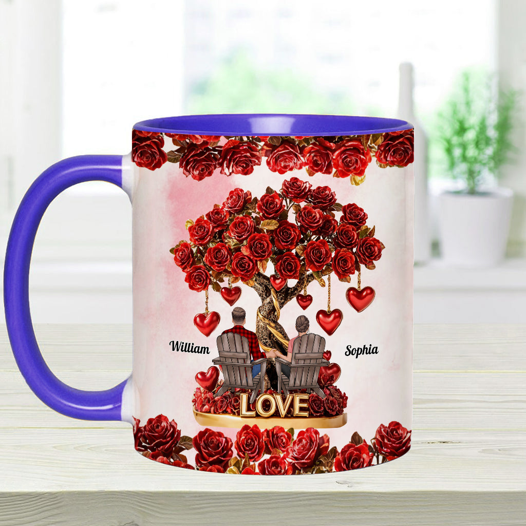 Tree of Love - Personalized Couple Accent Mug