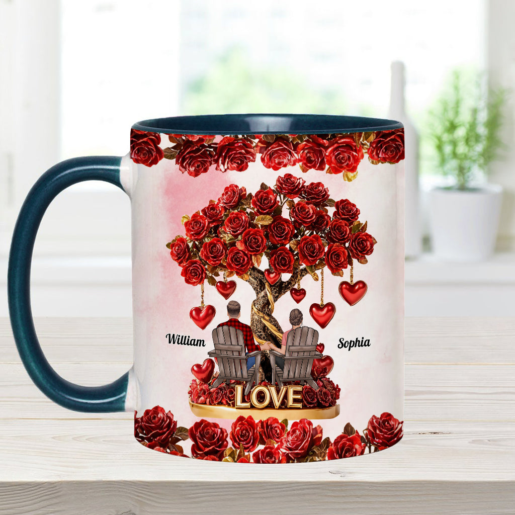 Tree of Love - Personalized Couple Accent Mug