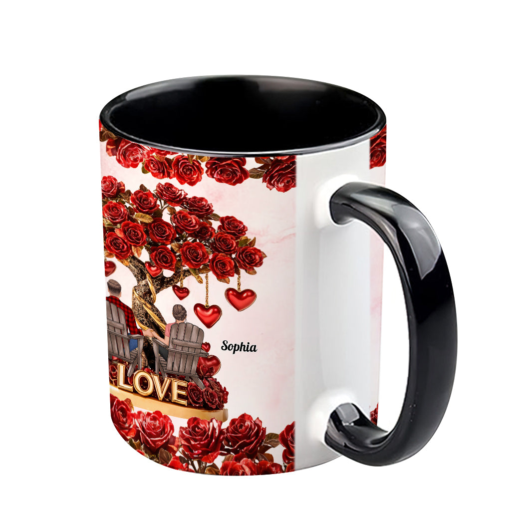 Tree of Love - Personalized Couple Accent Mug