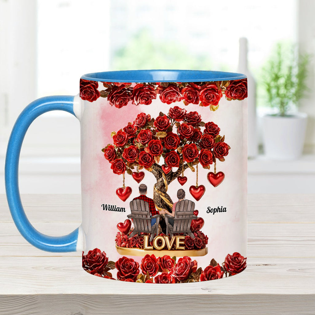 Tree of Love - Personalized Couple Accent Mug