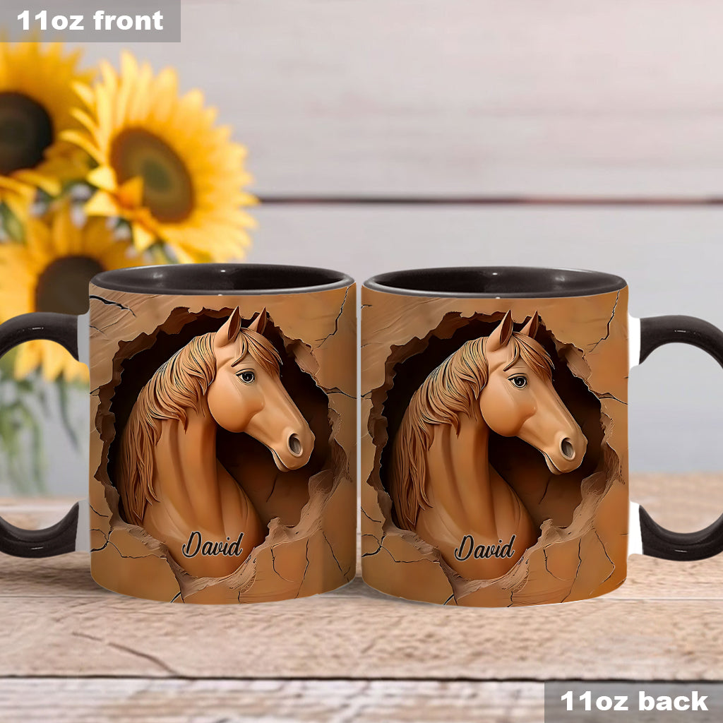 Love Horse - Personalized Horse Accent Mug
