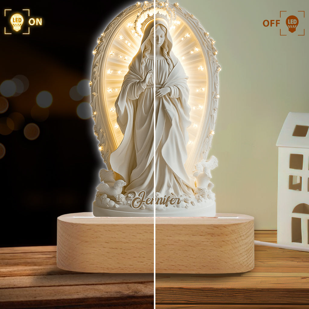 Believer - Personalized Christian Shaped Plaque Light Base
