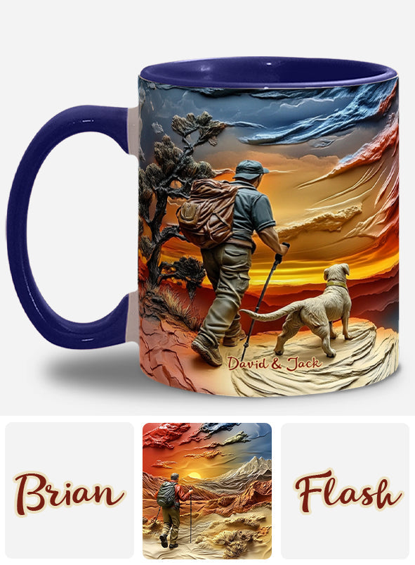 Tous ceux qui errent ne sont pas perdus - Mug de randonnée personnalisé