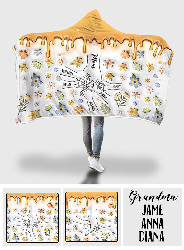 Best Mom Grandma Nana Gigi Ever - Personalized Mother Hooded Blanket