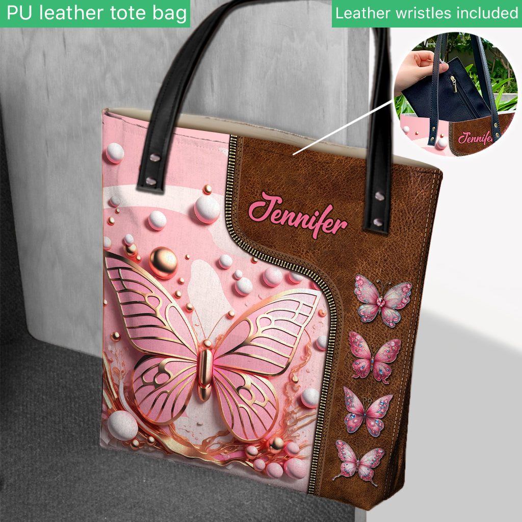 Love Butterflies - Personalized Butterfly Tote Bag