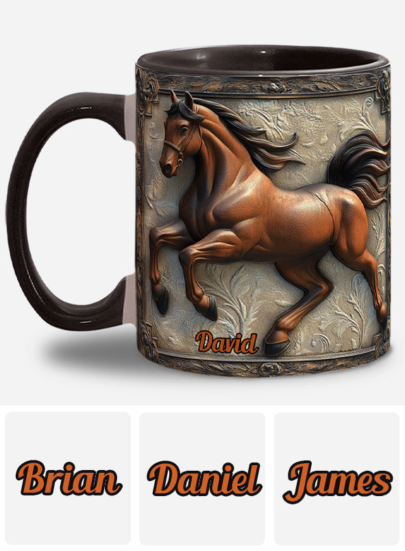 Cooles Pferd – Personalisierte Tasse mit Pferdemotiv