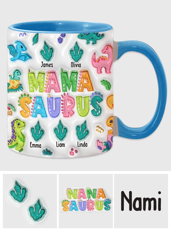 Mamasaurus - Personalized Mother Accent Mug