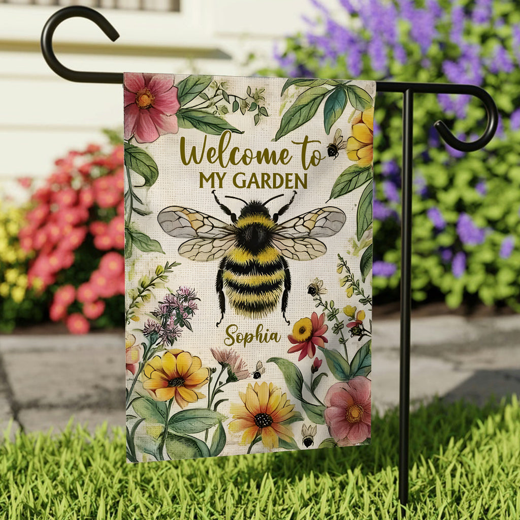 Welcome To My Garden - Personalized Gardening Garden Flag