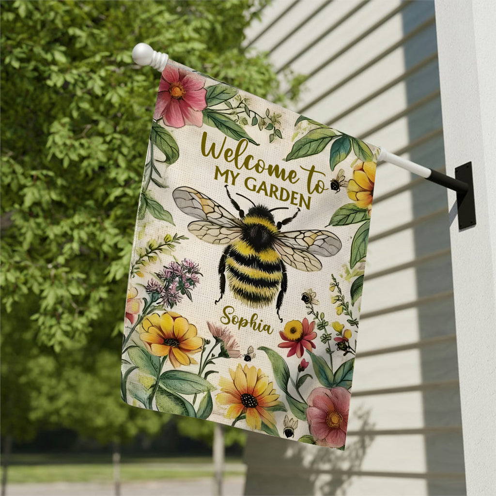 Welcome To My Garden - Personalized Gardening Garden Flag