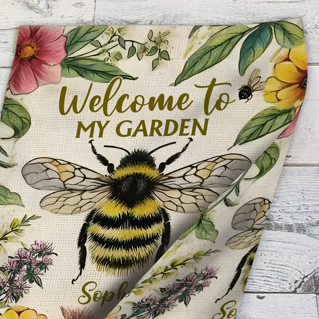 Welcome To My Garden - Personalized Gardening Garden Flag
