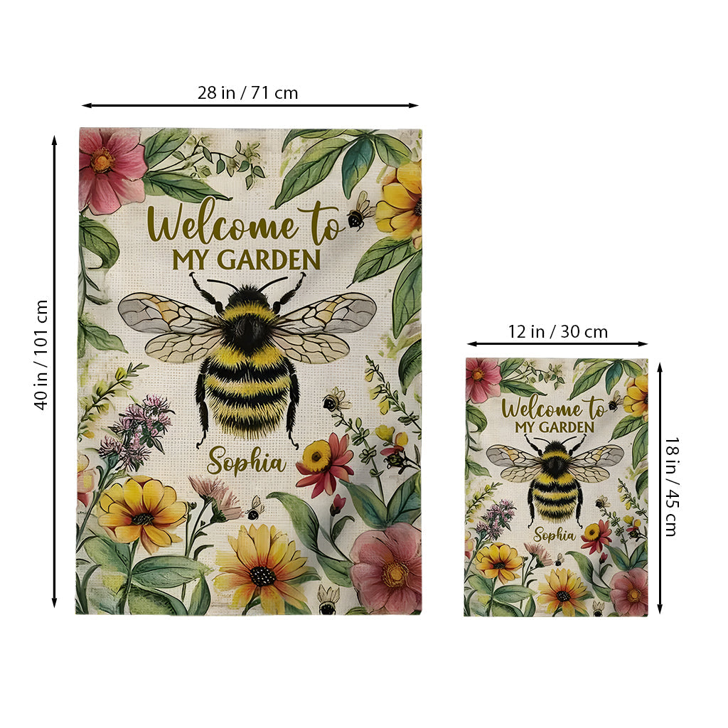 Welcome To My Garden - Personalized Gardening Garden Flag