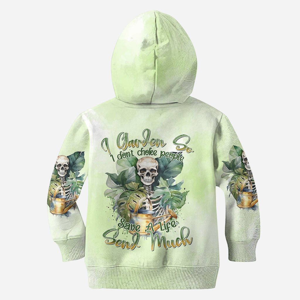I Garden So I Don't Choke People - Personalized Gardening All Over Shirt