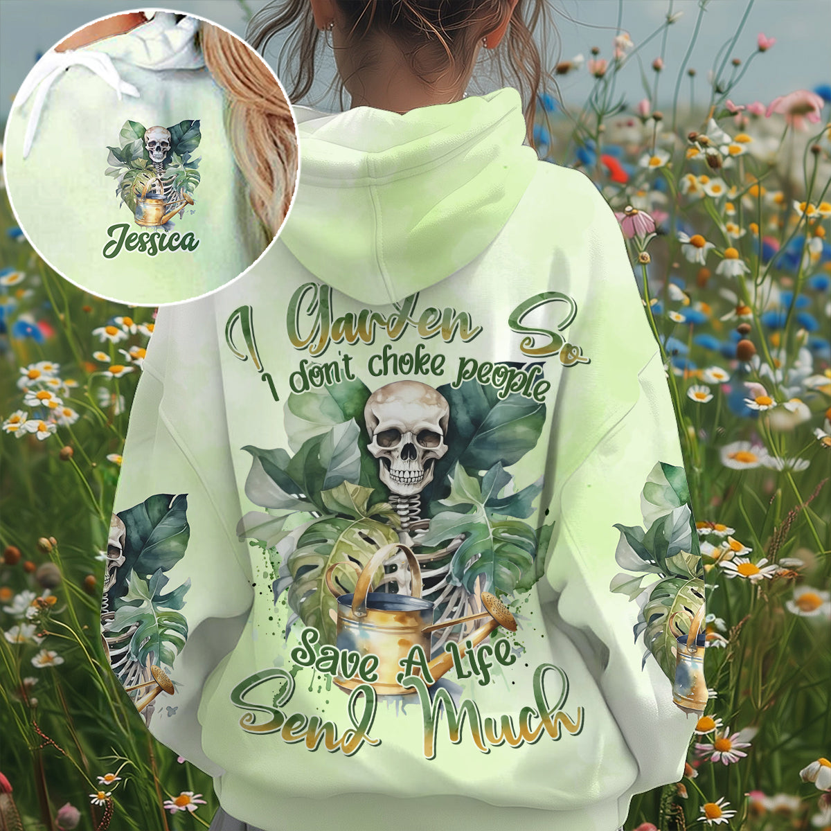 I Garden So I Don't Choke People - Personalized Gardening All Over Shirt