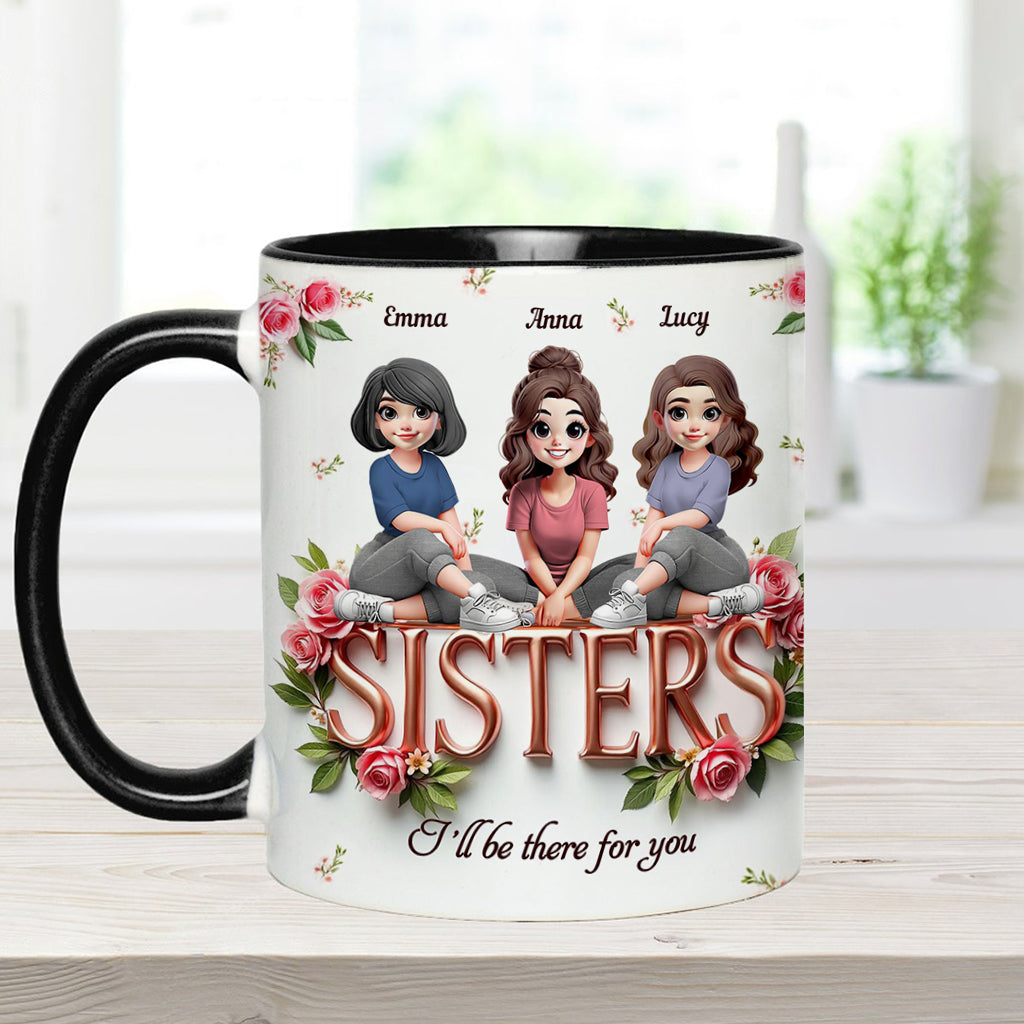 Sisters - Personalized Bestie Accent Mug