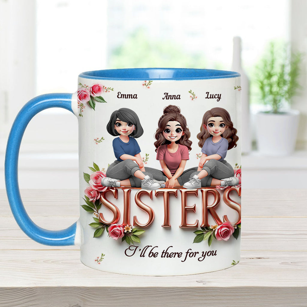 Sisters - Personalized Bestie Accent Mug