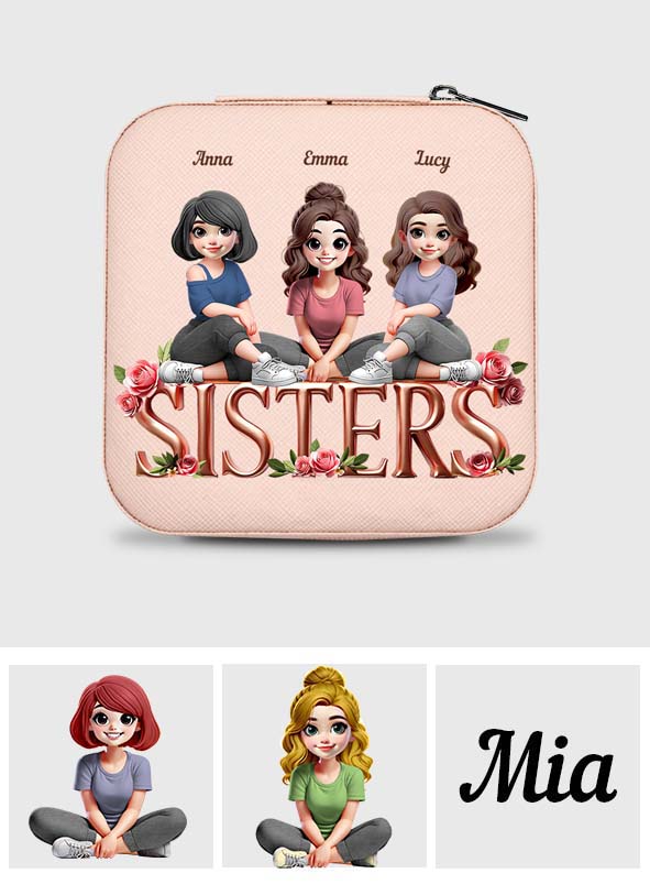 Coffret à bijoux personnalisé pour meilleures amies - Sœurs