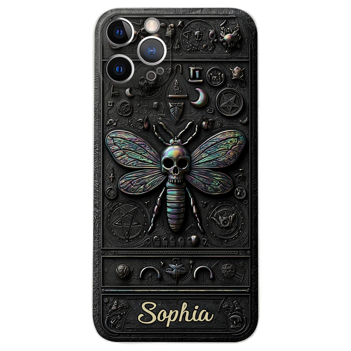 Gothic Witch - Personalized Witch Leather Phone Case