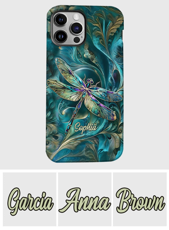 Wunderschöne Libelle – Personalisierte Handyhülle mit Libellen-Vollbilddruck