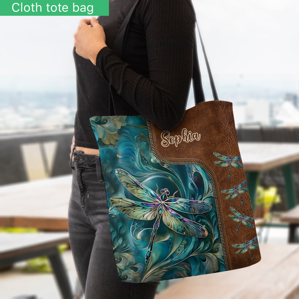Dreamy Dragonfly - Personalized Dragonfly Tote Bag