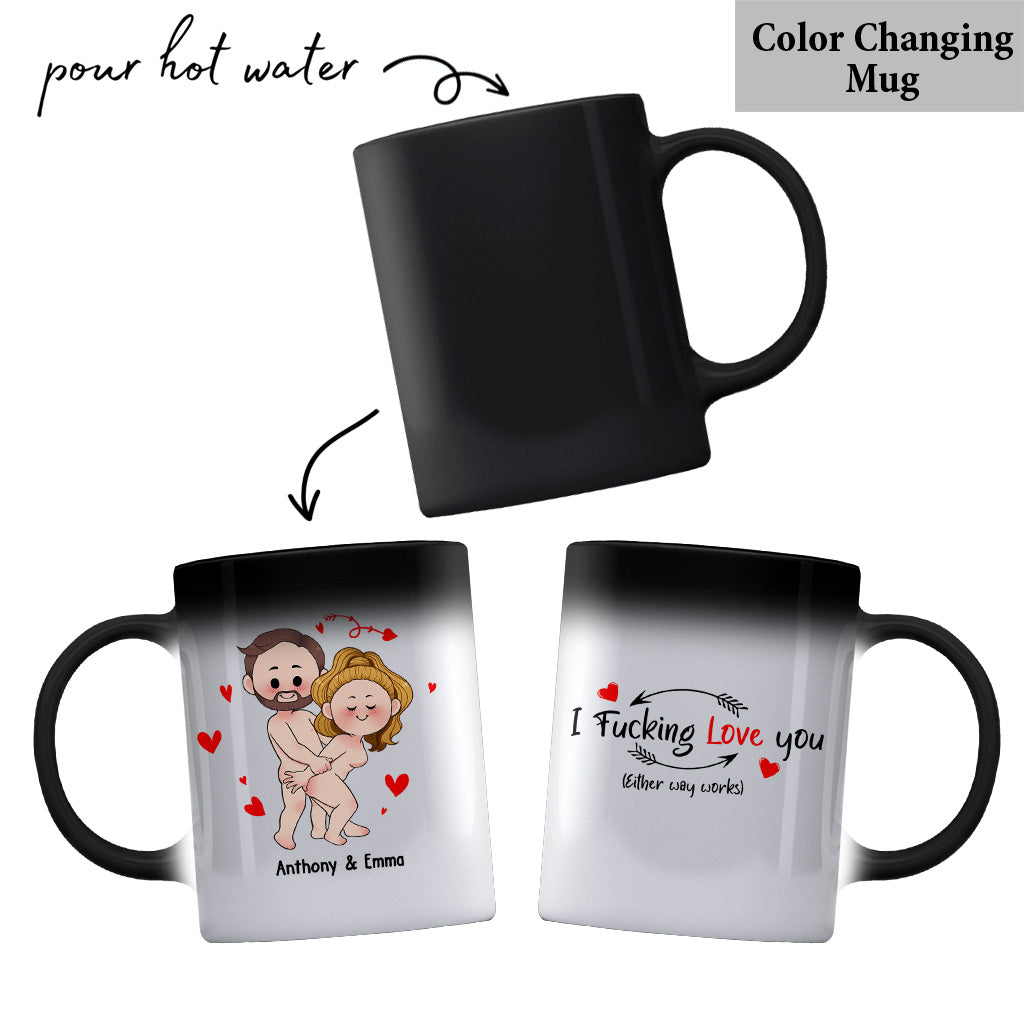 I Just Want You To Be Happy - Couple gift for husband, wife, boyfriend, girlfriend - Personalized Mug