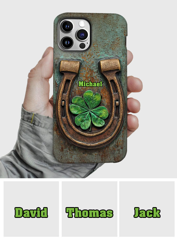 Handyhülle mit Vintage-Irischer Harfe – Personalisierte Handyhülle mit Pferdemotiv und Volldruck