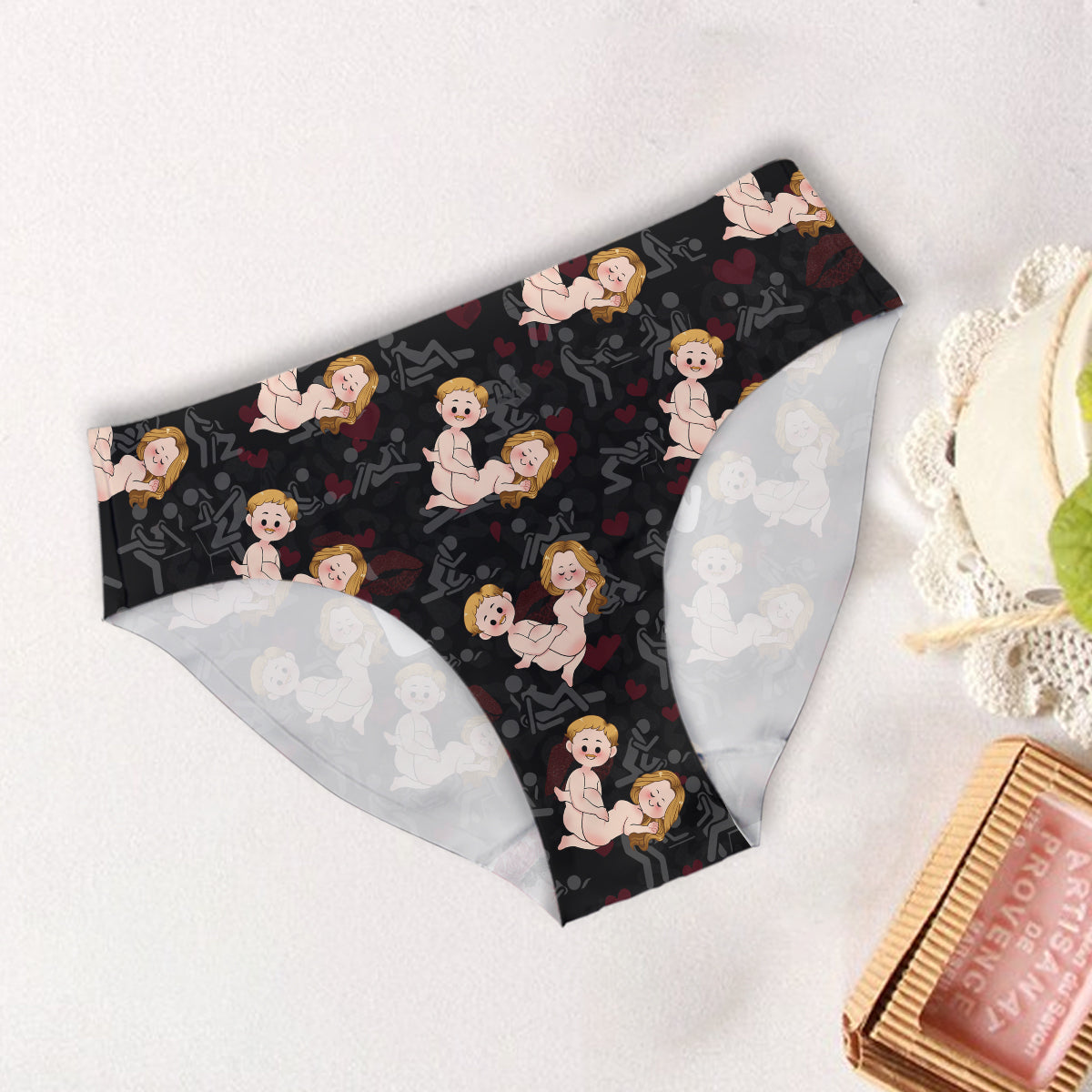 I Love His Broomstick I Love Her Pumpkins - Personalized Couple Women Briefs & Men Boxer Briefs