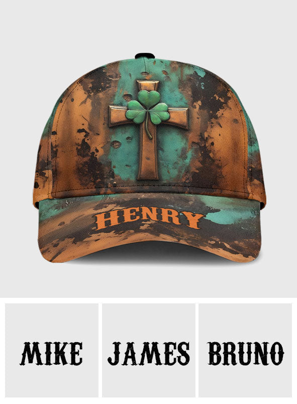 Casquette classique personnalisée avec croix irlandaise vintage pour la Saint-Patrick