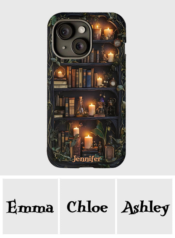 Bookself - Étui de téléphone personnalisé avec livre imprimé intégralement