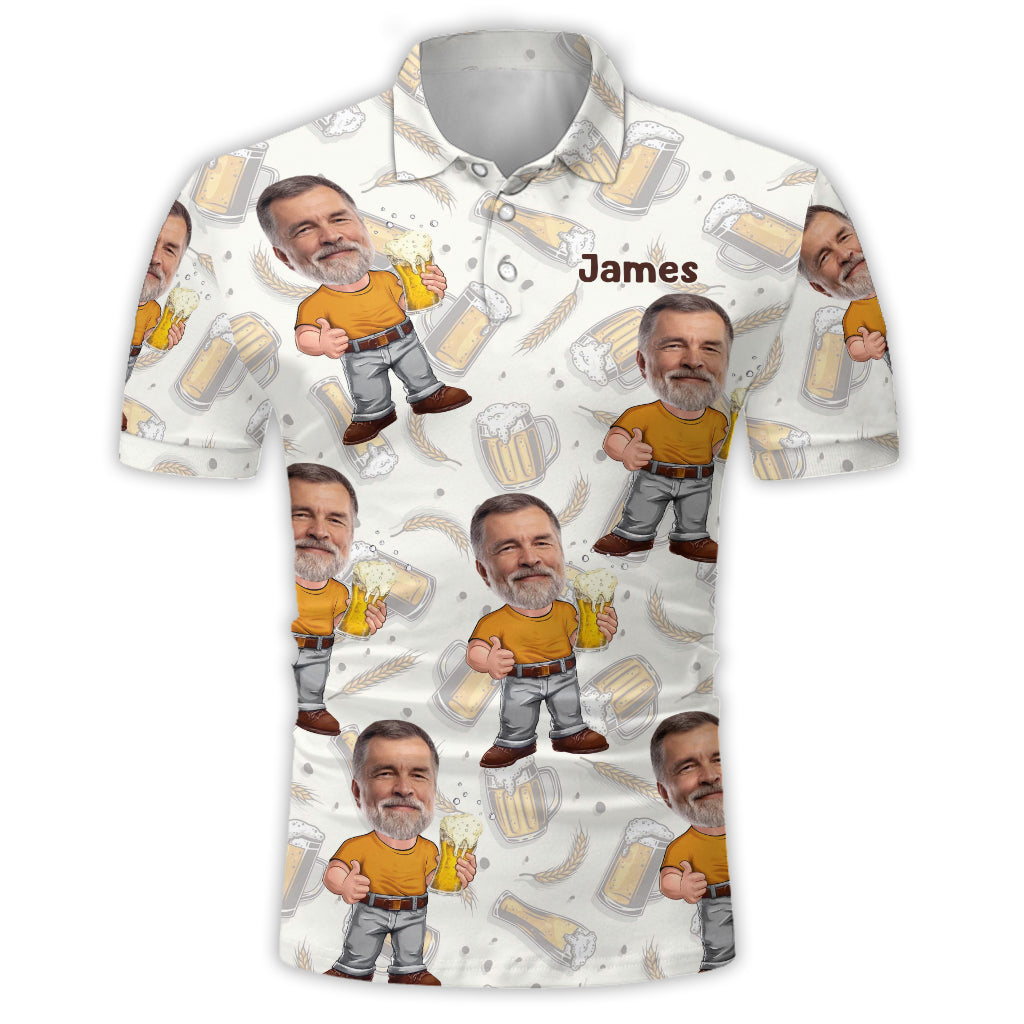 Funny Gift For Beer Lover - Personalized Beer Polo Shirt