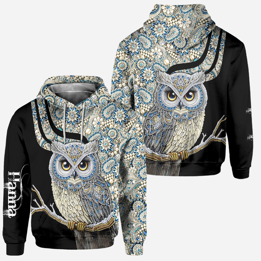 Beautiful Owl - Personalized Owl Hoodie and Leggings