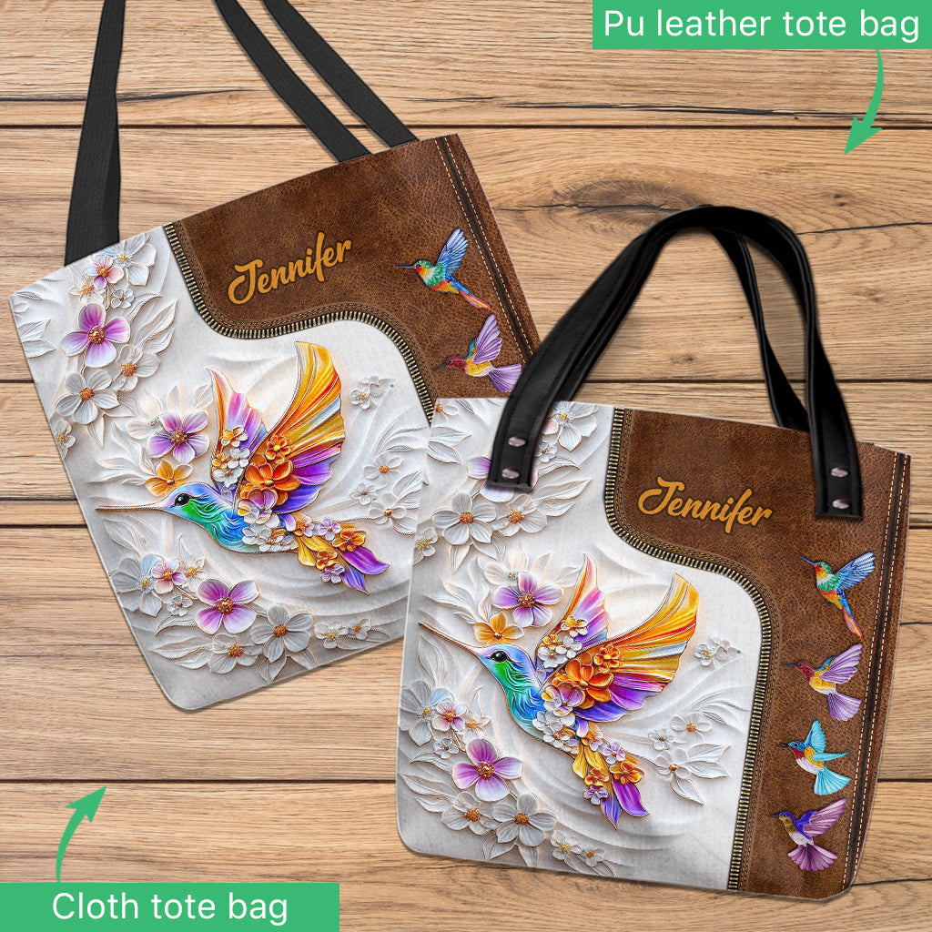 Stunning Hummingbird Dragonfly Butterfly - Personalized Gardening Tote Bag