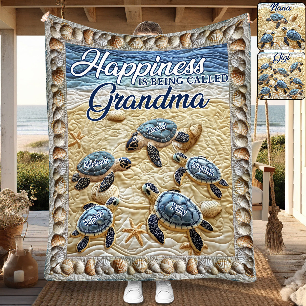 Blessed To Be Called Grandma - Personalized Grandma Blanket