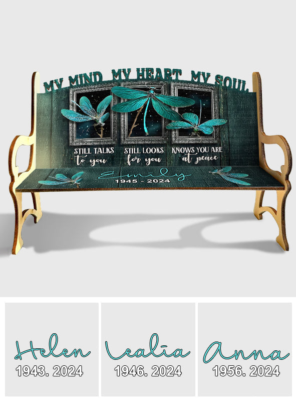My Heart Still Looks For You - Personalized Memorial Wooden Bench
