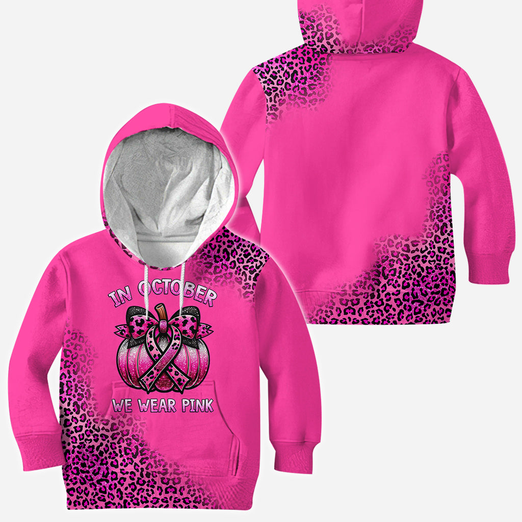 In October We Wear Pink - Breast Cancer Awareness All Over Shirt
