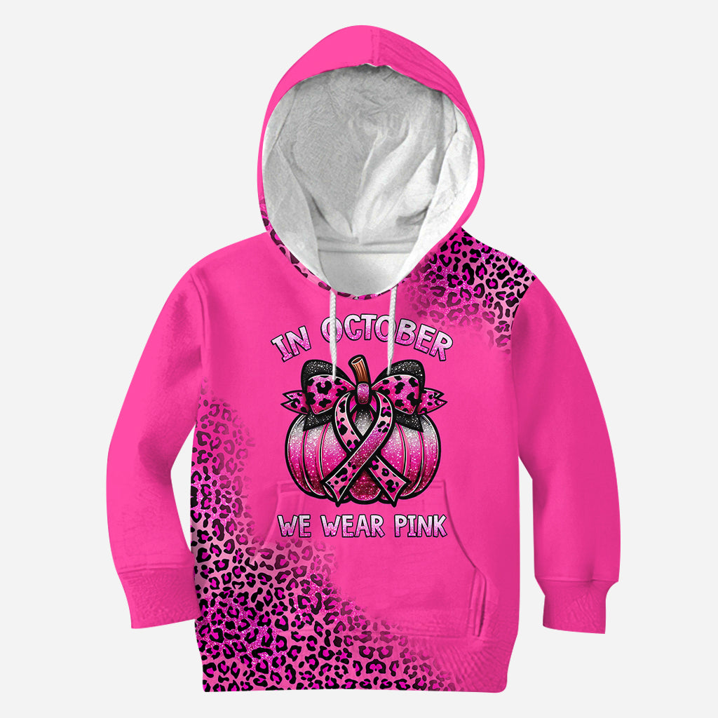 In October We Wear Pink - Breast Cancer Awareness All Over Shirt
